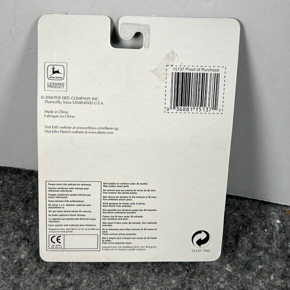2000 Ertl John Deere Diecast 820 Tractor #15137 1/64 NIP - Picture 2 of 6